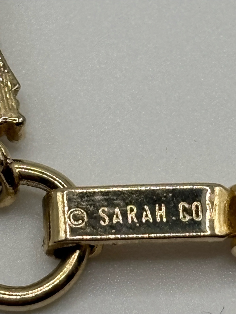 Sarah Coventry Minuet Link Bracelet 1972 Gold Tone Victorian Revival Multi Gem - Picture 6 of 8